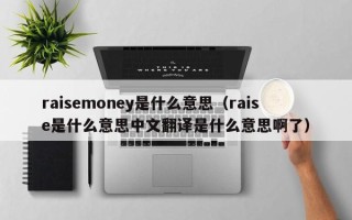 raisemoney是什么意思（raise是什么意思中文翻译是什么意思啊了）