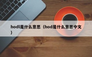 hodl是什么意思（hod是什么意思中文）