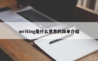 writing是什么意思的简单介绍