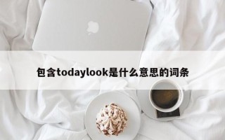 包含todaylook是什么意思的词条