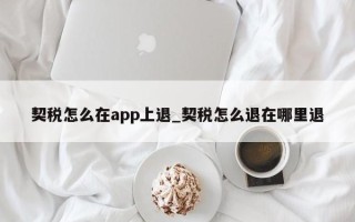 契税怎么在app上退_契税怎么退在哪里退