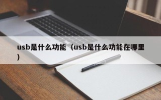 usb是什么功能（usb是什么功能在哪里）