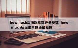 howmuch后面跟单数还是复数_how much后面跟单数还是复数