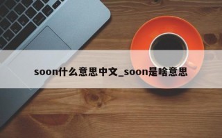 soon什么意思中文_soon是啥意思