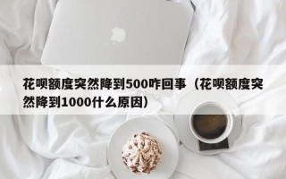 花呗额度突然降到500咋回事（花呗额度突然降到1000什么原因）