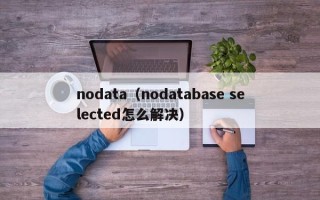 nodata（nodatabase selected怎么解决）