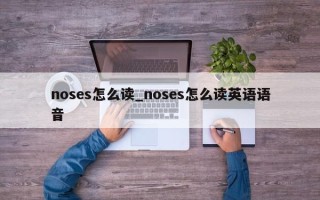 noses怎么读_noses怎么读英语语音