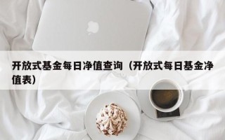 开放式基金每日净值查询（开放式每日基金净值表）