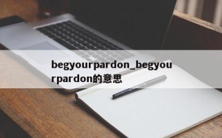 begyourpardon_begyourpardon的意思