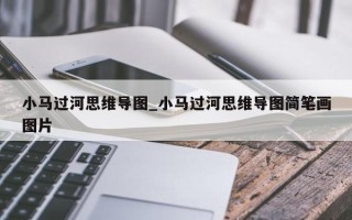 小马过河思维导图_小马过河思维导图简笔画图片