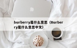 burberry是什么意思（Burberry是什么意思中文）