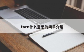 torn什么意思的简单介绍