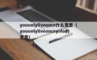 youonlyliveonce什么意思（youonlyliveonceyolo的意思）