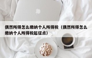 偶然所得怎么缴纳个人所得税（偶然所得怎么缴纳个人所得税起征点）