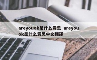 areyouok是什么意思_areyouok是什么意思中文翻译