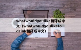 whatwouldyoulike翻译成中文（whatwouldyouliketodrink翻译成中文）