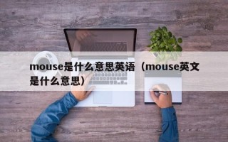 mouse是什么意思英语（mouse英文是什么意思）