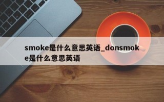 smoke是什么意思英语_donsmoke是什么意思英语