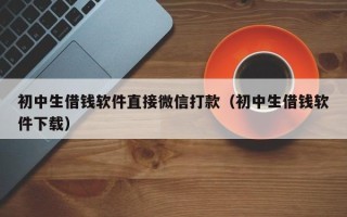 初中生借钱软件直接微信打款（初中生借钱软件下载）