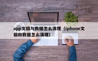 app文稿与数据怎么清理（iphone文稿和数据怎么清理）