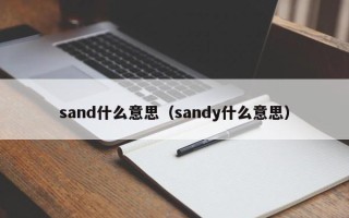 sand什么意思（sandy什么意思）