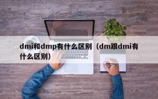 dmi和dmp有什么区别（dm跟dmi有什么区别）