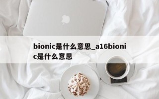 bionic是什么意思_a16bionic是什么意思