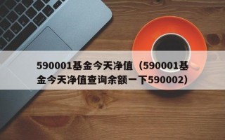 590001基金今天净值（590001基金今天净值查询余额一下590002）