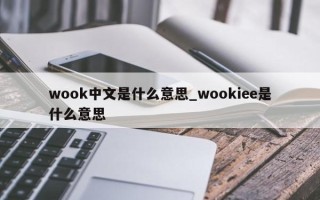 wook中文是什么意思_wookiee是什么意思