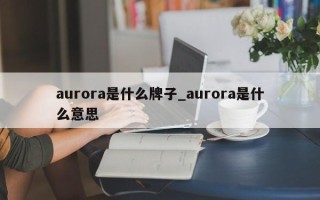 aurora是什么牌子_aurora是什么意思