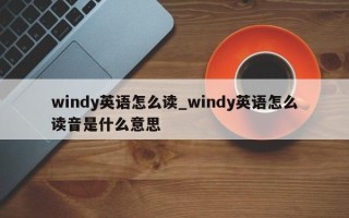 windy英语怎么读_windy英语怎么读音是什么意思