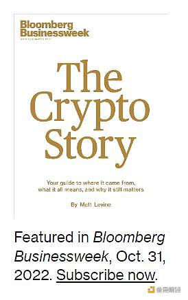 精选                         《彭博商业周刊》将于10月31日出版专刊“The Crypto Story”-第1张图片-巴山号