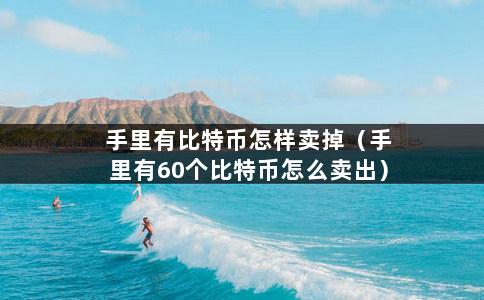 手里有比特币怎样卖掉（手里有60个比特币怎么卖出）-第1张图片-巴山号