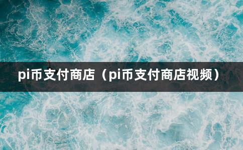 pi币支付商店（pi币支付商店视频）-第1张图片-巴山号