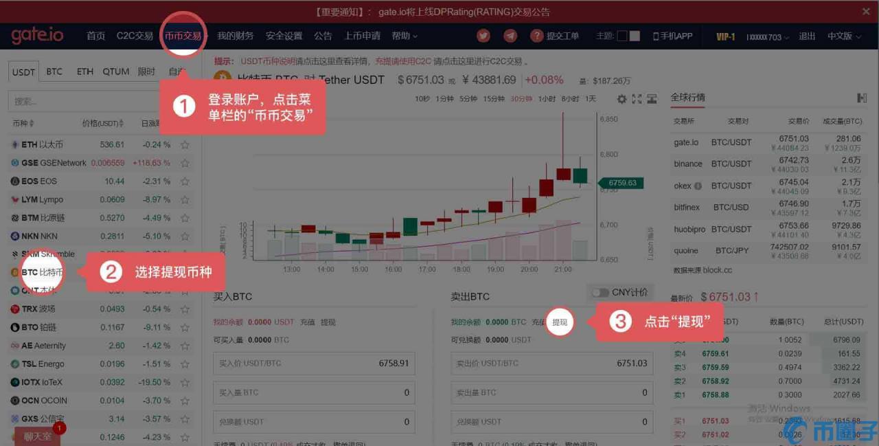 gate.io交易平台怎么提现？gate的提币地址在哪里-第5张图片-巴山号