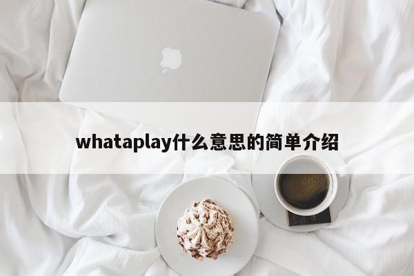 whataplay什么意思的简单介绍-第1张图片-巴山号