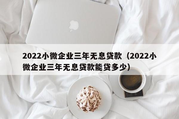 2022小微企业三年无息贷款（2022小微企业三年无息贷款能贷多少）-第1张图片-巴山号