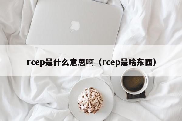 rcep是什么意思啊（rcep是啥东西）-第1张图片-巴山号