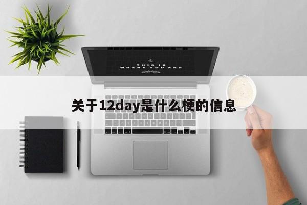 关于12day是什么梗的信息-第1张图片-巴山号